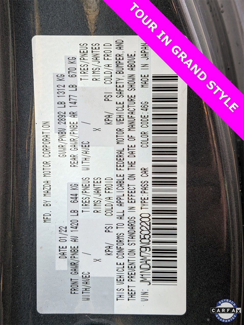 Used 2022 MAZDA MX-5 Miata RF Grand Touring image 27