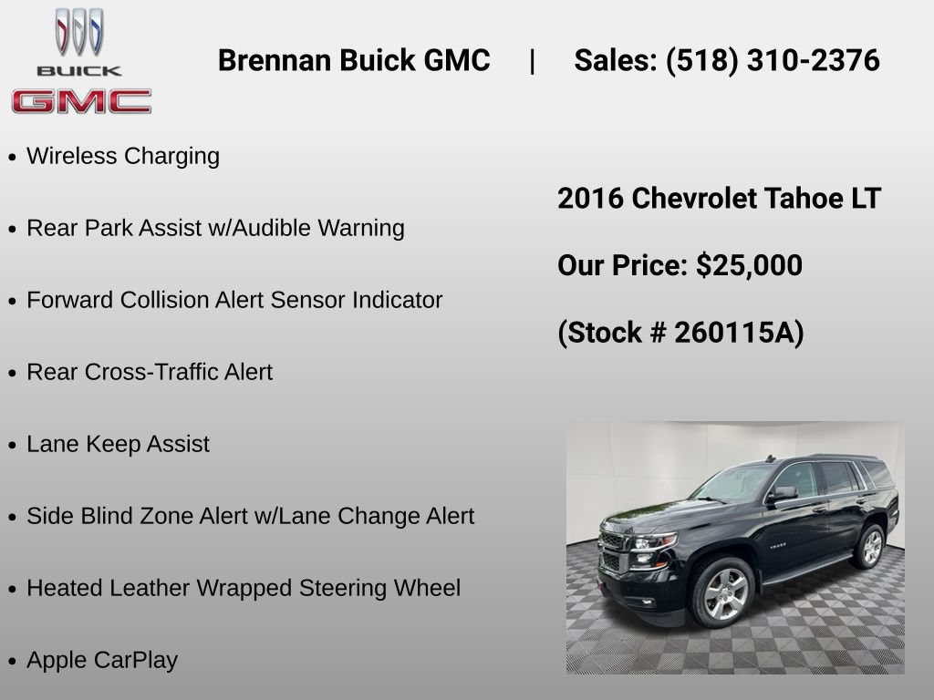Certified 2016 Chevrolet Tahoe LT w/ Luxury Package AWD/4WD image 30