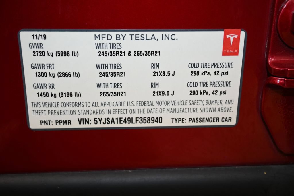 Used 2020 Tesla Model S Performance AWD/4WD image 44