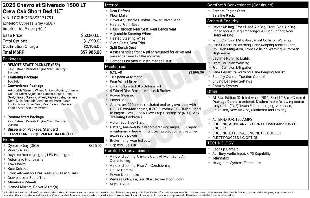 Used 2025 Chevrolet Silverado 1500 LT AWD/4WD image 5