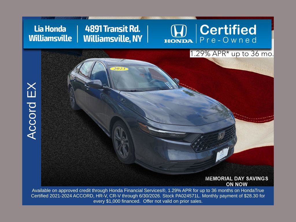 Certified 2023 Honda Accord EX