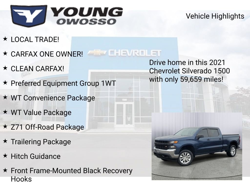 Certified 2021 Chevrolet Silverado 1500 W/T w/ WT Value Package image 8