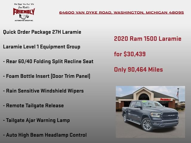 Used 2020 RAM 1500 Laramie w/ Sport Appearance Package AWD/4WD image 5
