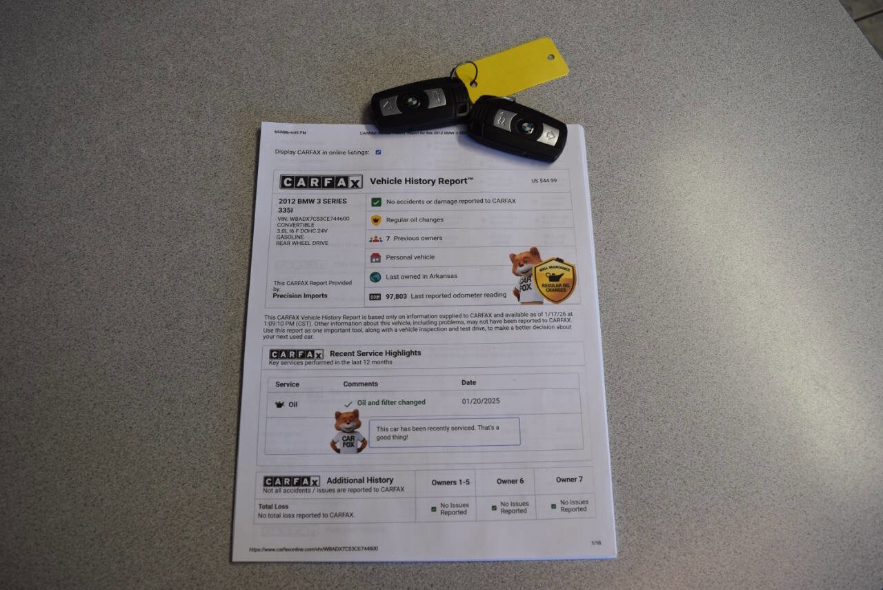 Used 2012 BMW 335i Convertible image 36