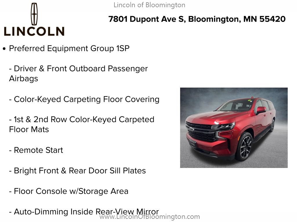 Used 2023 Chevrolet Suburban RST w/ Sport Performance Package AWD/4WD image 9