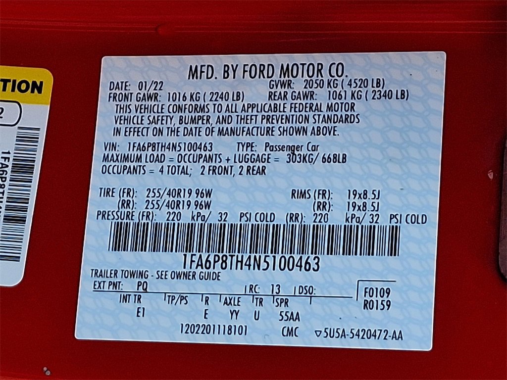 Certified 2022 Ford Mustang Premium w/ Black Accent Package image 28