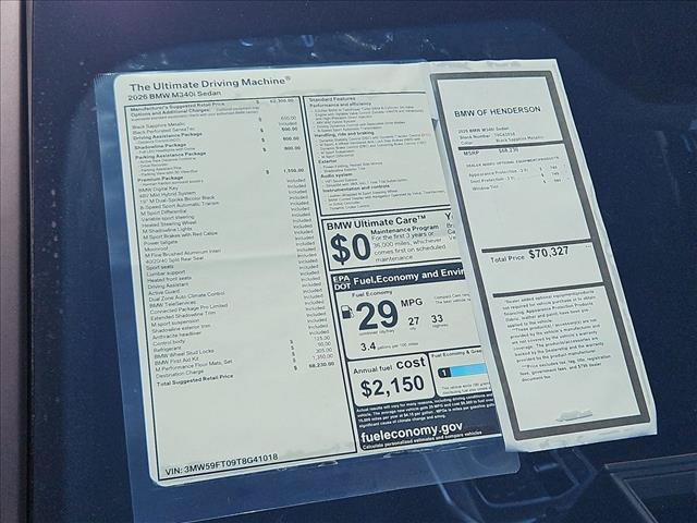 New 2026 BMW M340i w/ Premium Package RWD image 18
