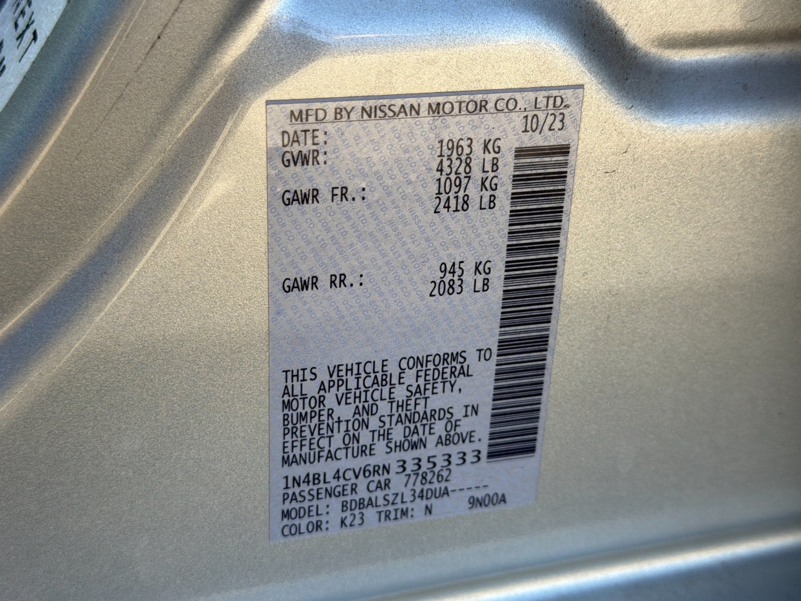 Used 2024 Nissan Altima 2.5 SR FWD image 27