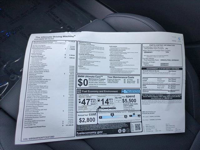 New 2026 BMW M5 w/ Carbon Package AWD/4WD image 18