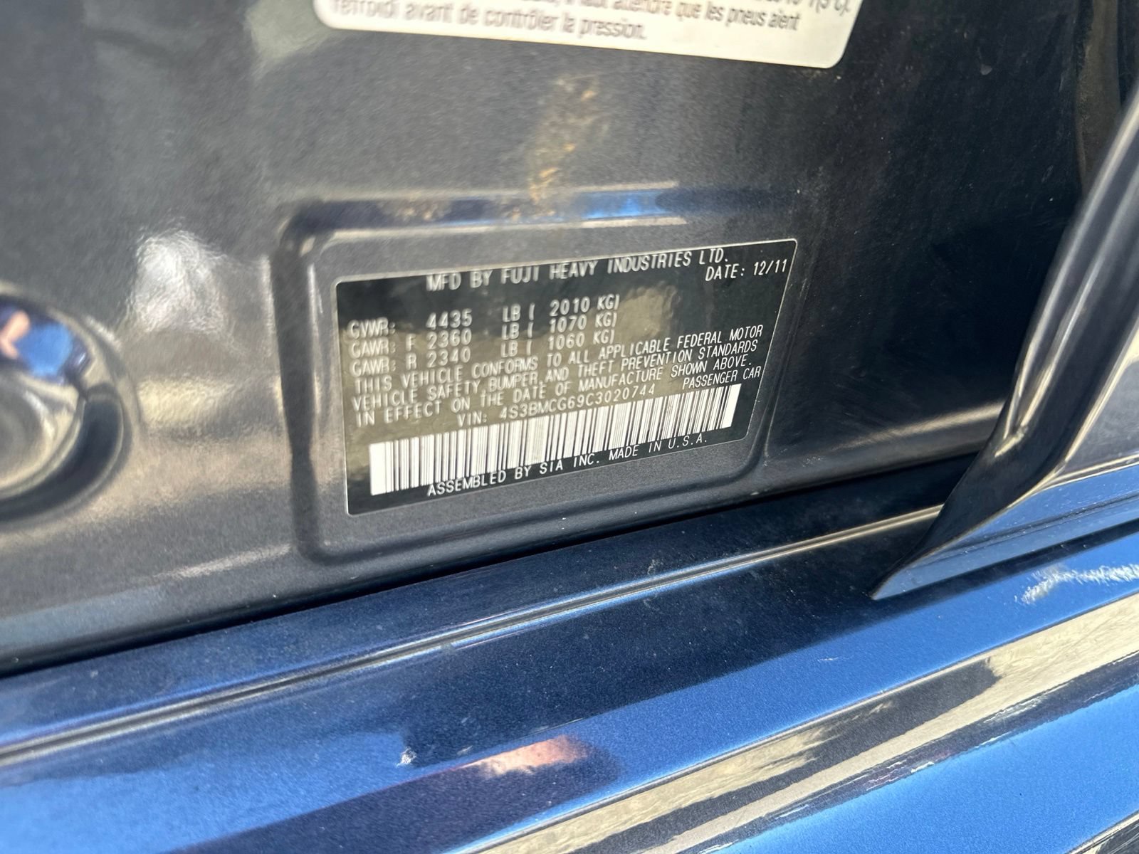 Used 2012 Subaru Legacy 2.5i Premium w/ All-Weather Pkg + Moonroof AWD/4WD image 14