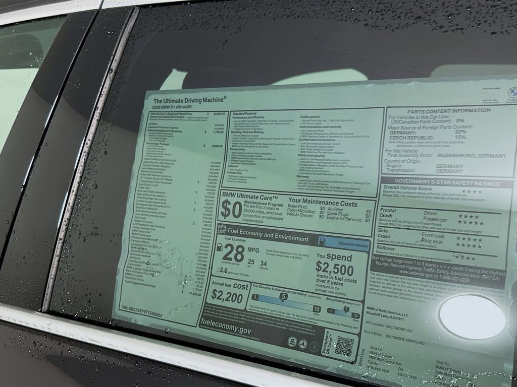 New 2026 BMW X1 xDrive28i w/ Technology Package image 12