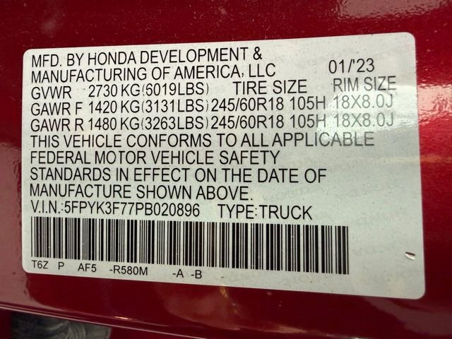 Used 2023 Honda Ridgeline RTL-E image 16