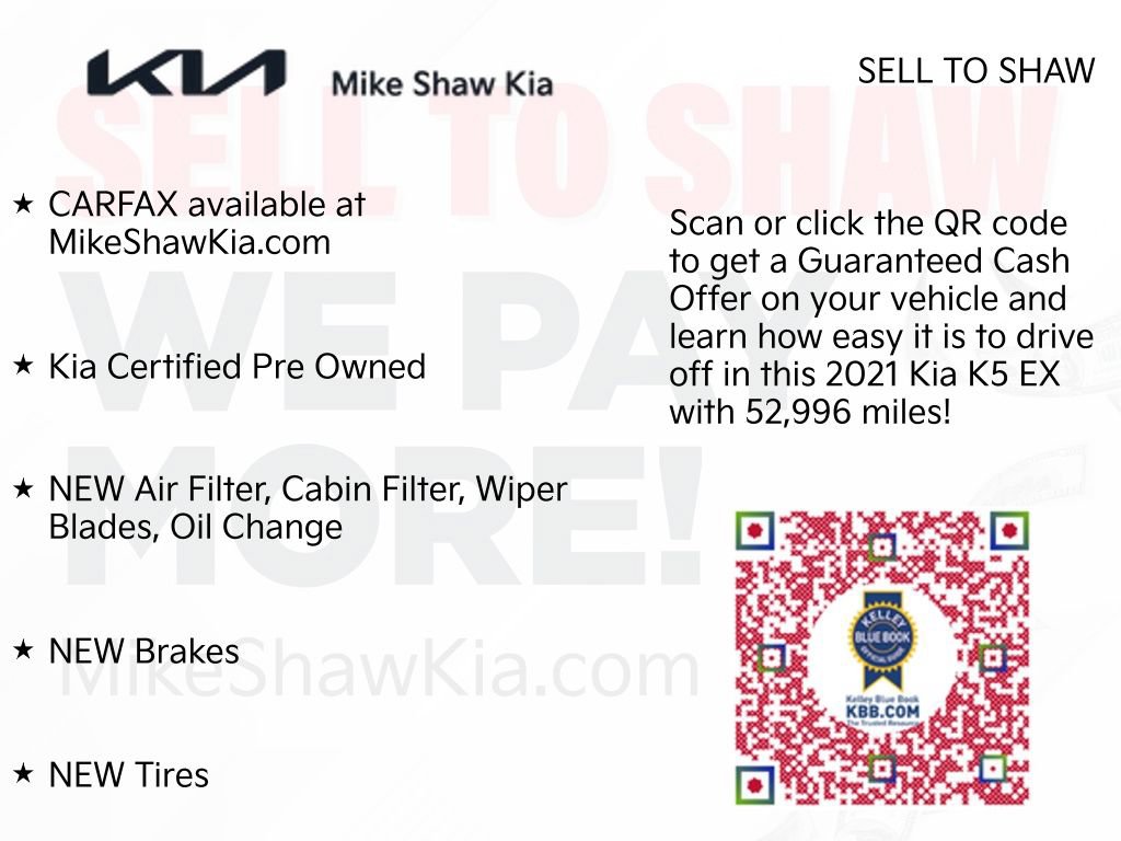 Certified 2021 Kia K5 EX FWD image 13
