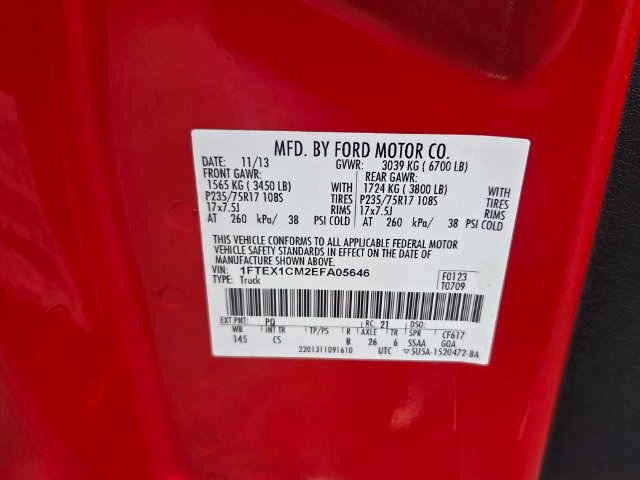 Used 2014 Ford F150 STX w/ Trailer Tow Package RWD image 17