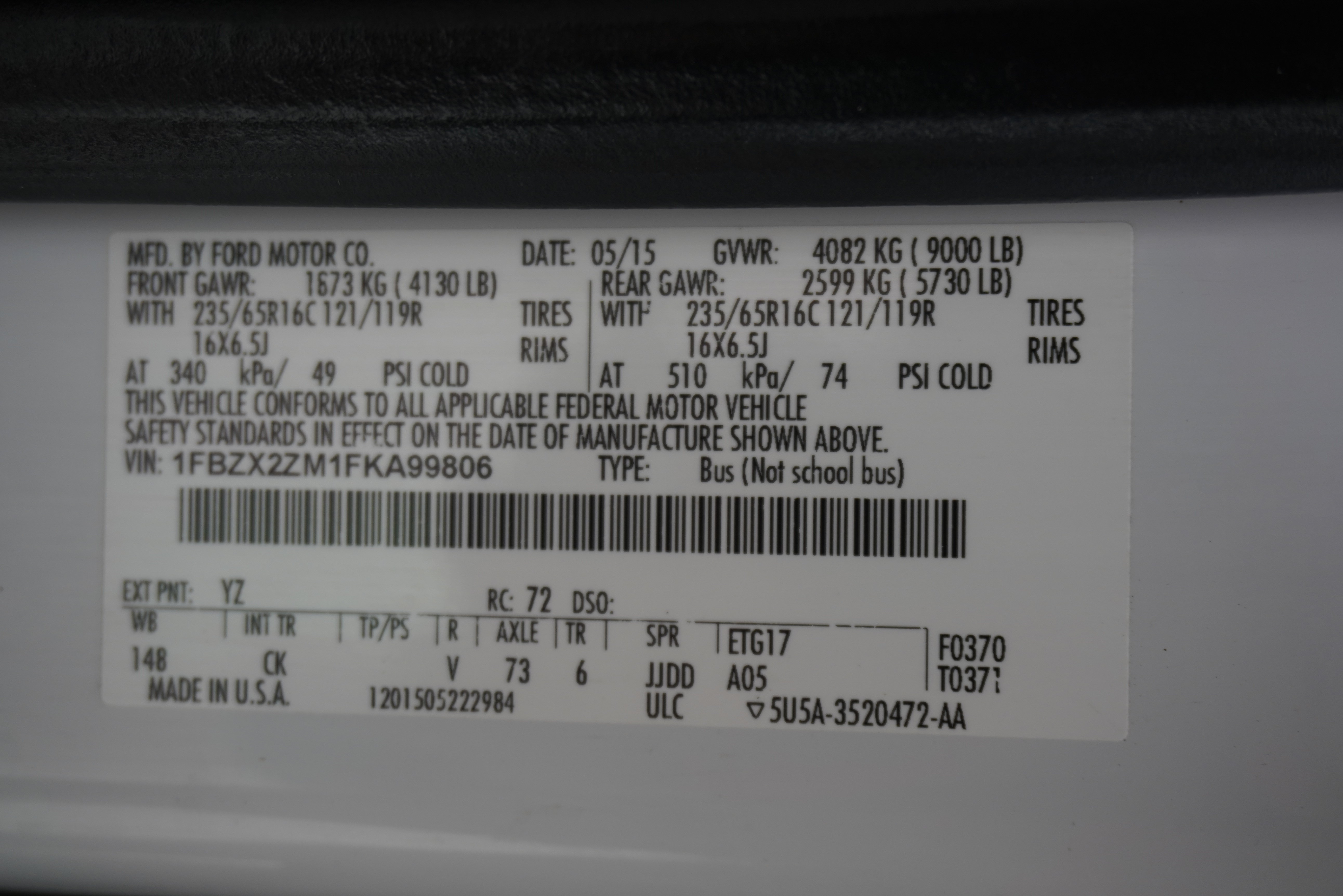 Used 2015 Ford Transit 350 XLT RWD image 26