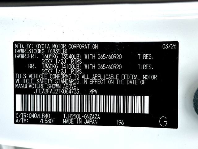 New 2026 Toyota Land Cruiser AWD/4WD image 25