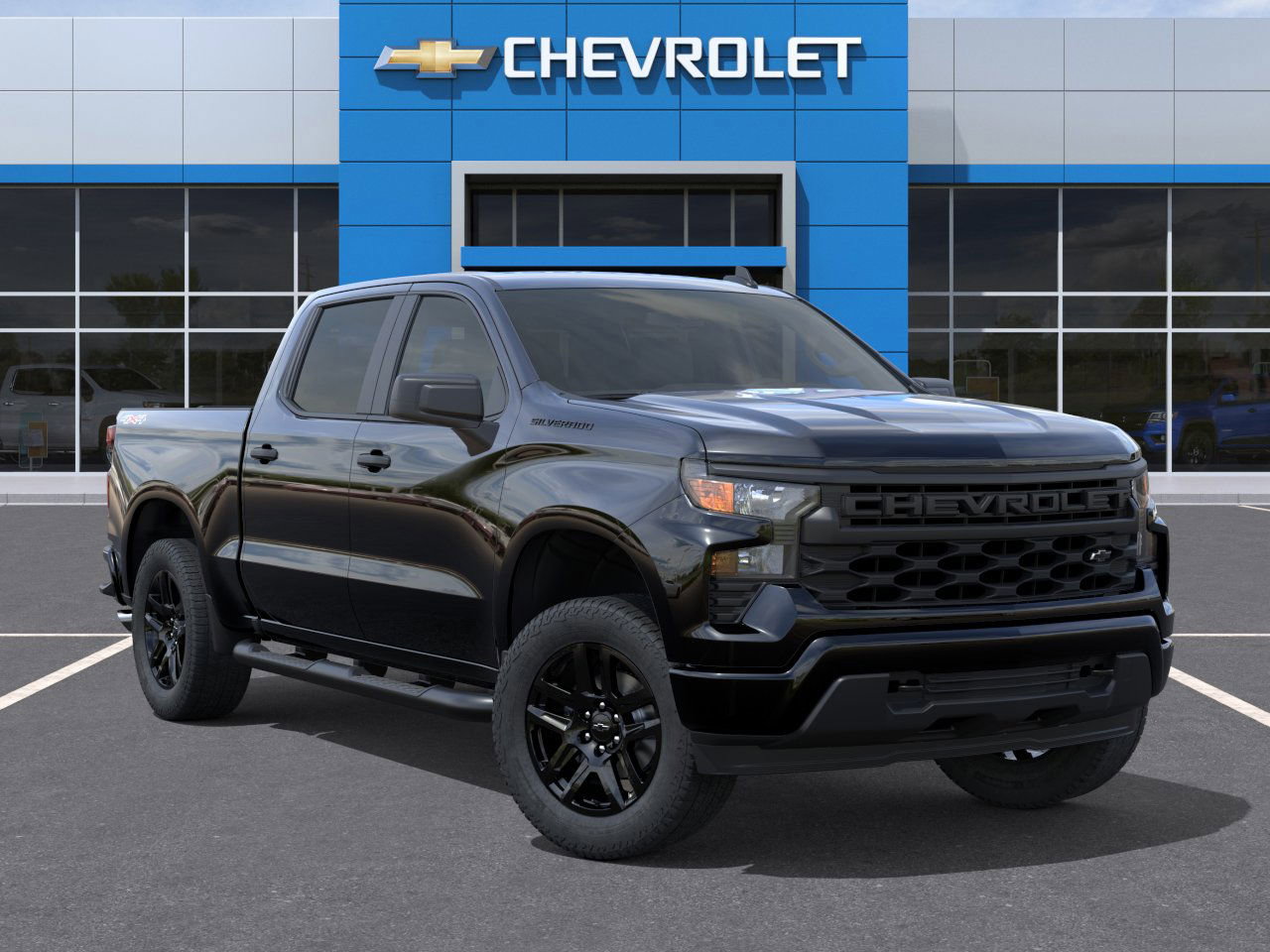 New 2026 Chevrolet Silverado 1500 Custom w/ Turbomax Blackout Package image 7