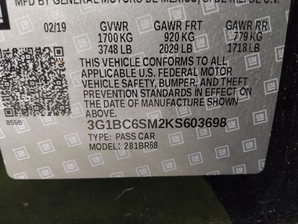 Used 2019 Chevrolet Cruze LS w/ LS Convenience Package FWD image 33
