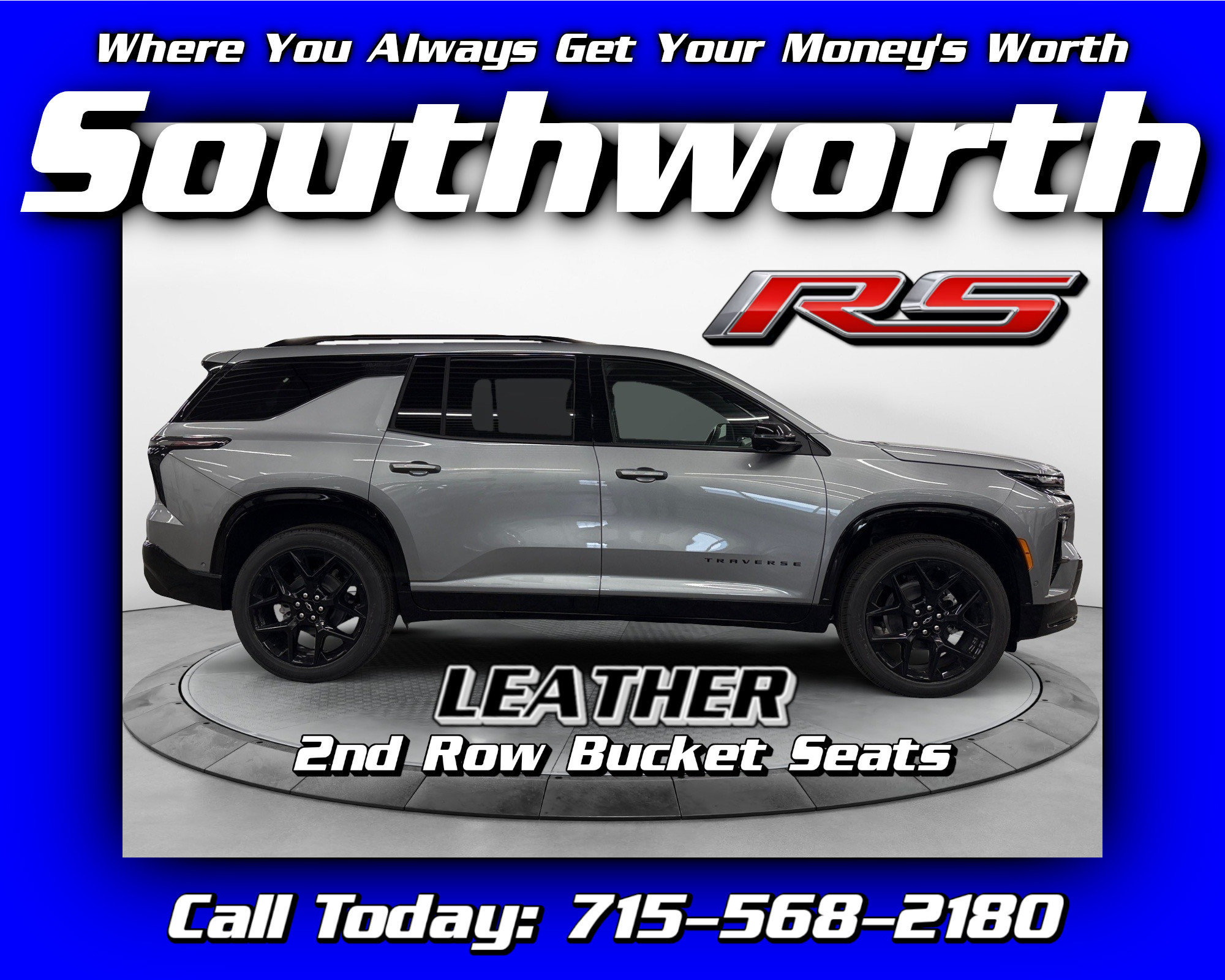 New 2026 Chevrolet Traverse RS