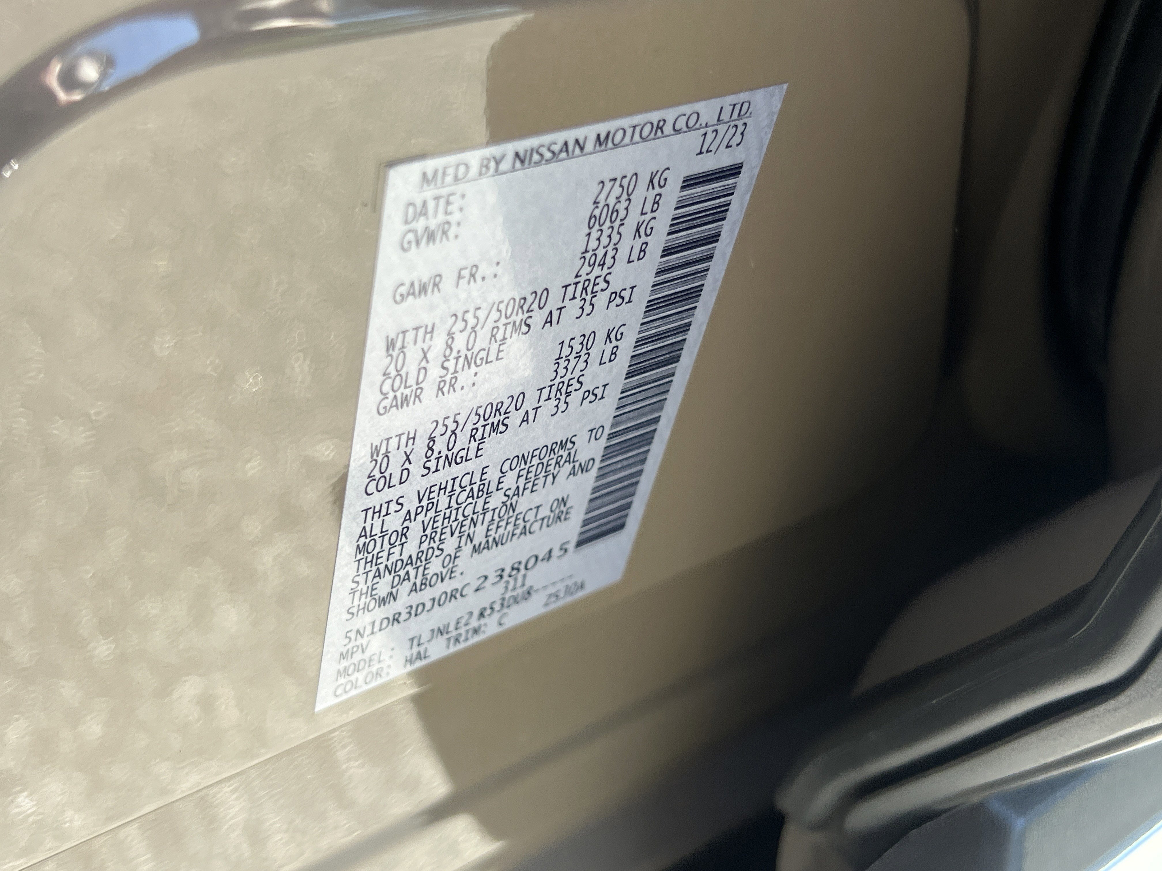 Used 2024 Nissan Pathfinder Platinum w/ Cargo Package image 43