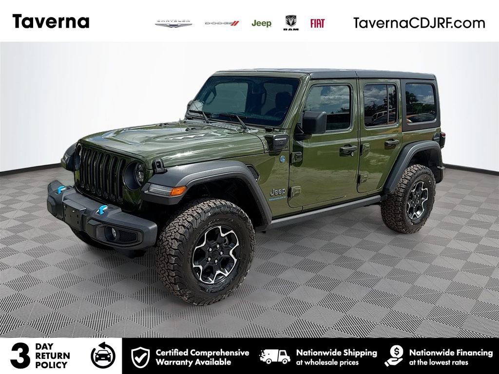 Used 2023 Jeep Wrangler Unlimited Rubicon 4xe w/ Cold Weather Group AWD/4WD image 1