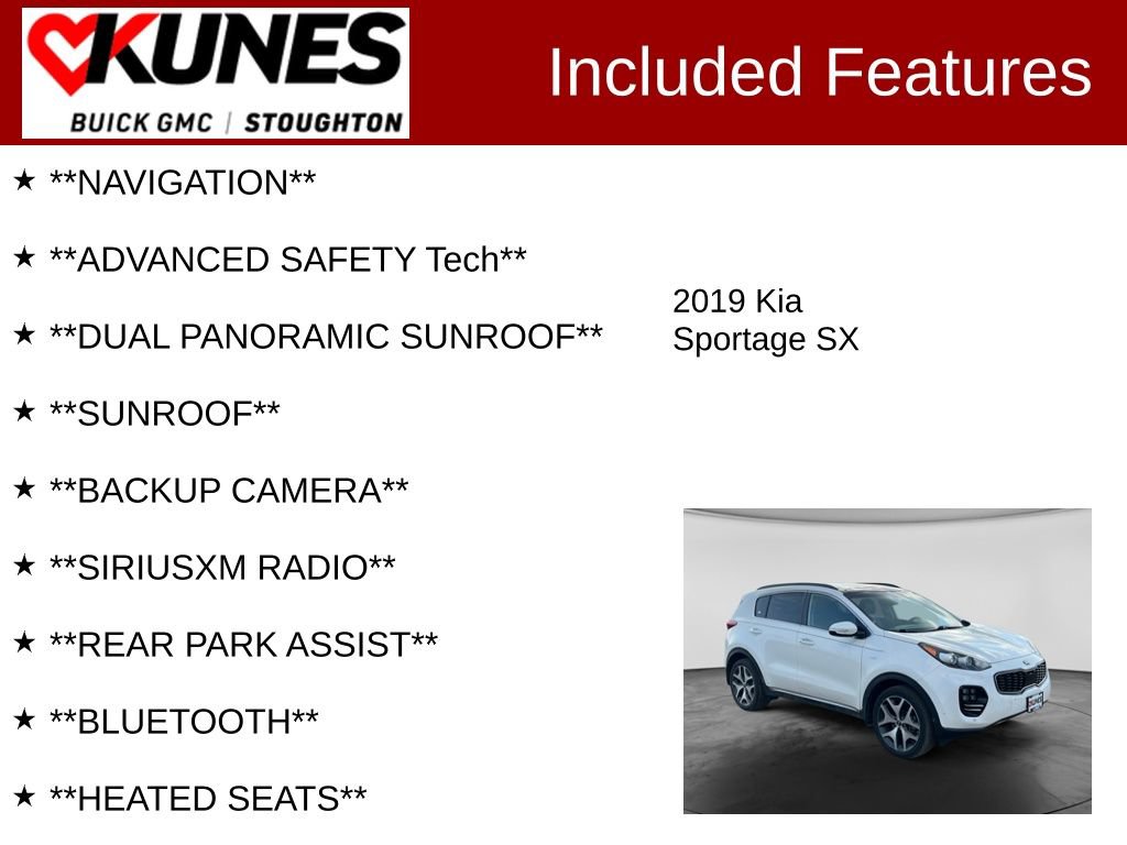 Used 2019 Kia Sportage SX AWD/4WD image 2