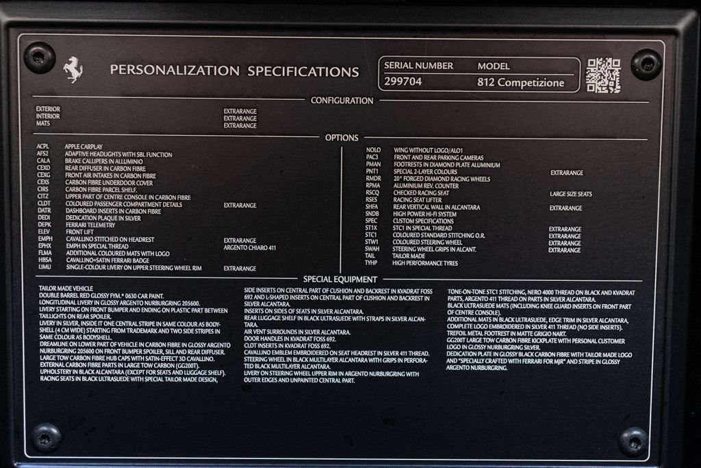 Certified 2023 Ferrari 812 Competizione RWD image 61