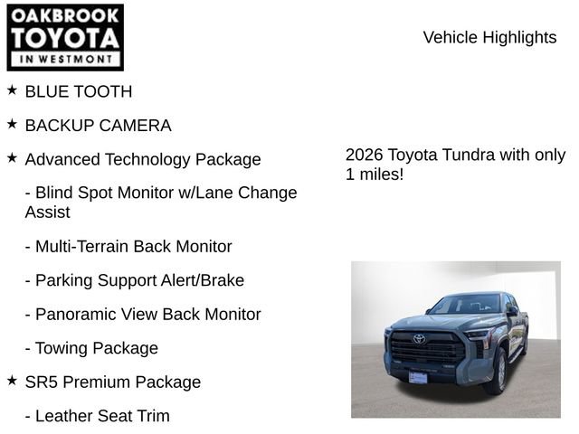 New 2026 Toyota Tundra SR5 image 2