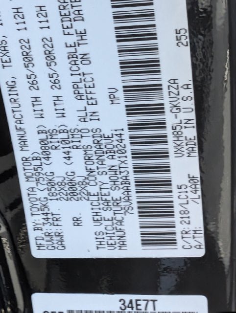 New 2026 Toyota Sequoia Capstone AWD/4WD image 21