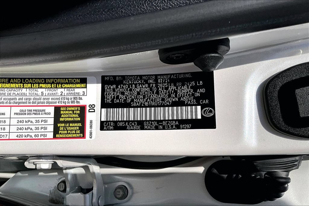 Used 2024 Lexus ES 350 Ultra Luxury w/ Accessory Package (Z2) FWD image 45