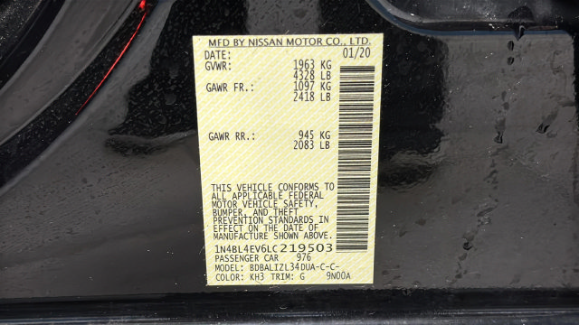 Used 2020 Nissan Altima 2.5 SL FWD image 12