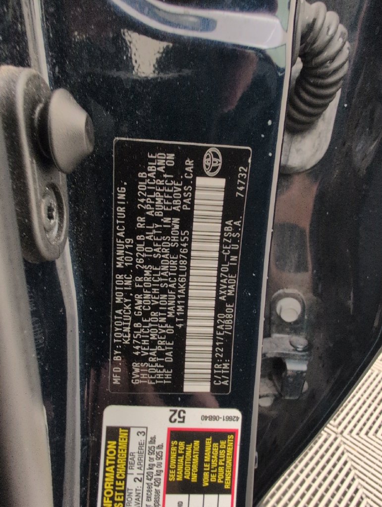 Used 2020 Toyota Camry SE w/ Convenience Package FWD image 39