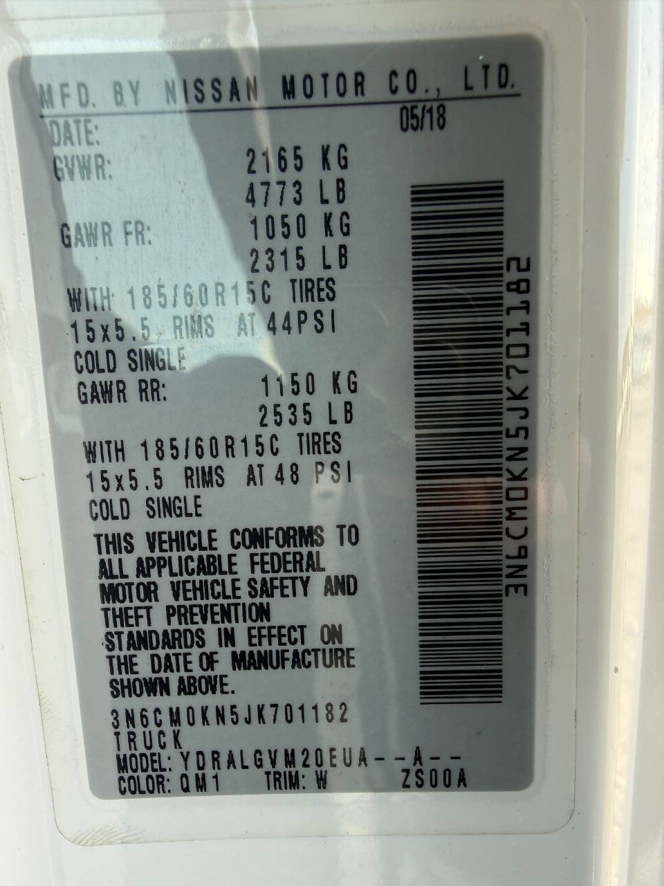 Used 2018 Nissan NV200 SV w/ Back Door Glass Package image 38