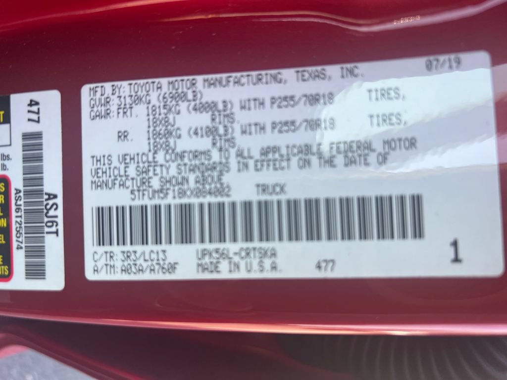 Used 2019 Toyota Tundra SR AWD/4WD image 11
