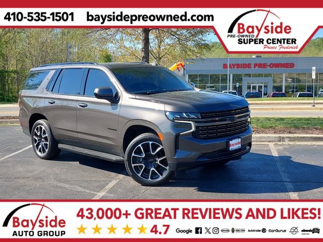 Used 2021 Chevrolet Tahoe RST w/ Rear Media and Nav Package image 1