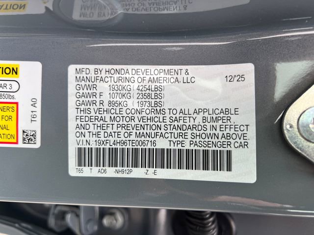 New 2026 Honda Civic Sport Touring image 18