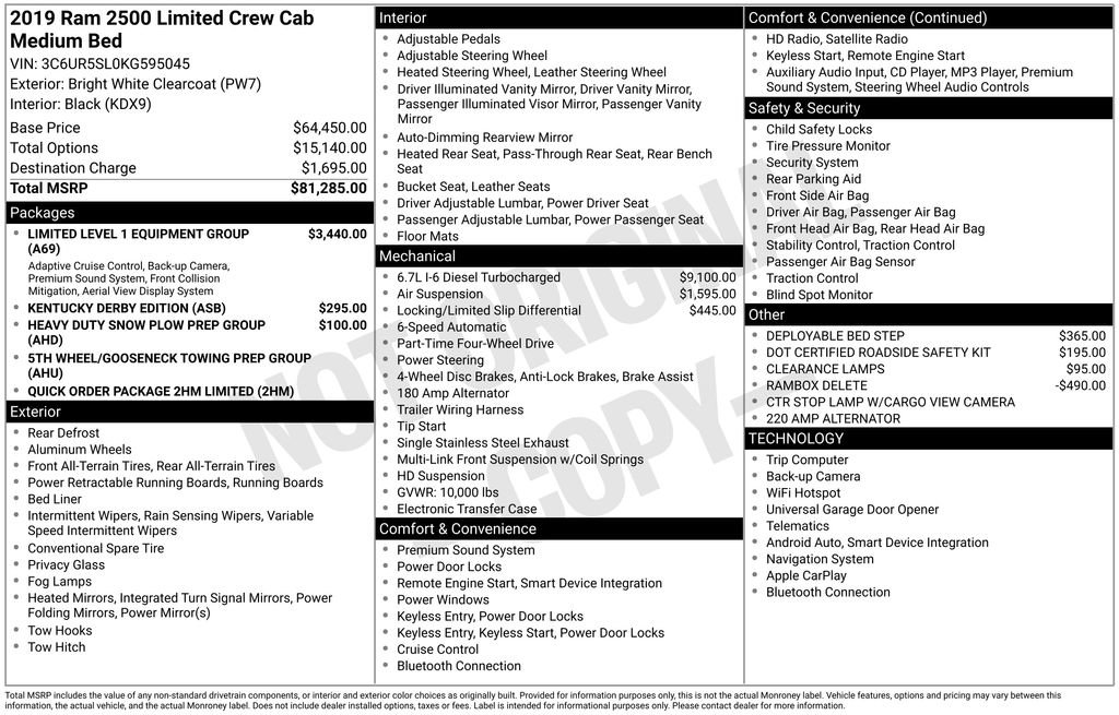 Used 2019 RAM 2500 Limited image 35