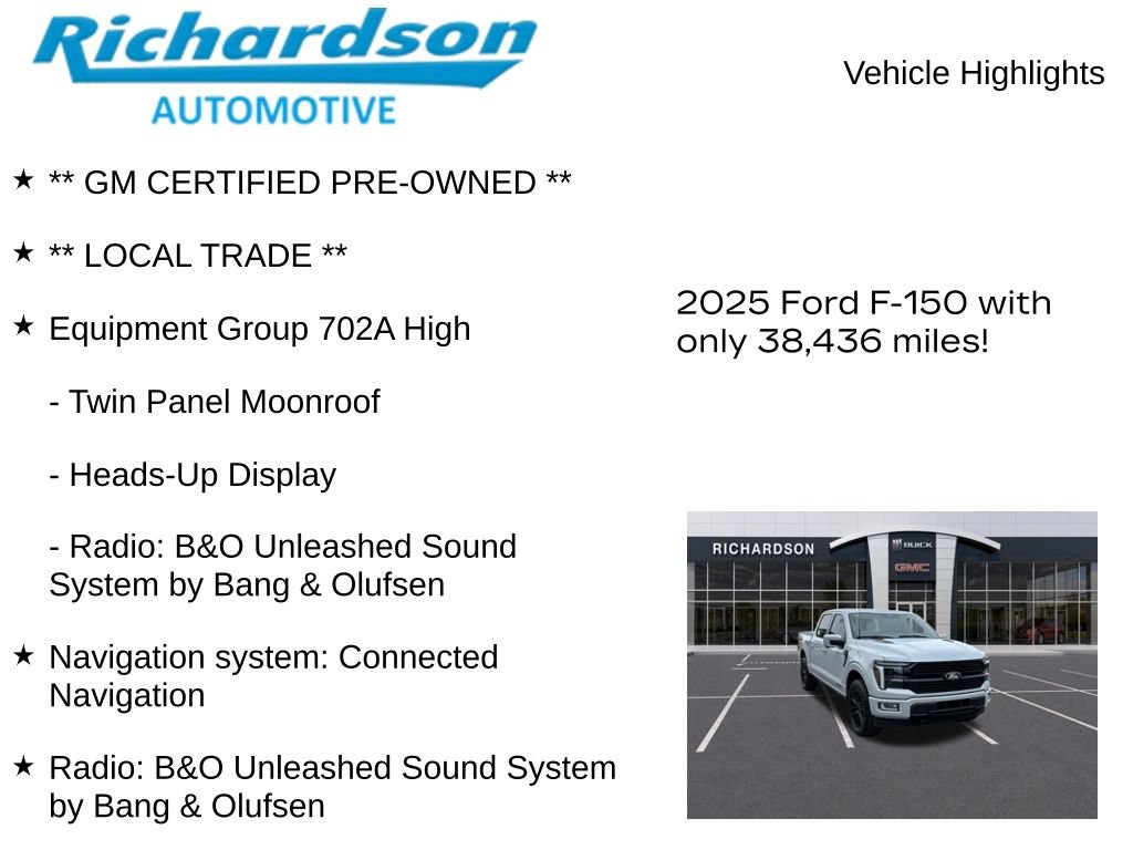 Used 2025 Ford F150 Platinum w/ Equipment Group 702A High AWD/4WD image 11