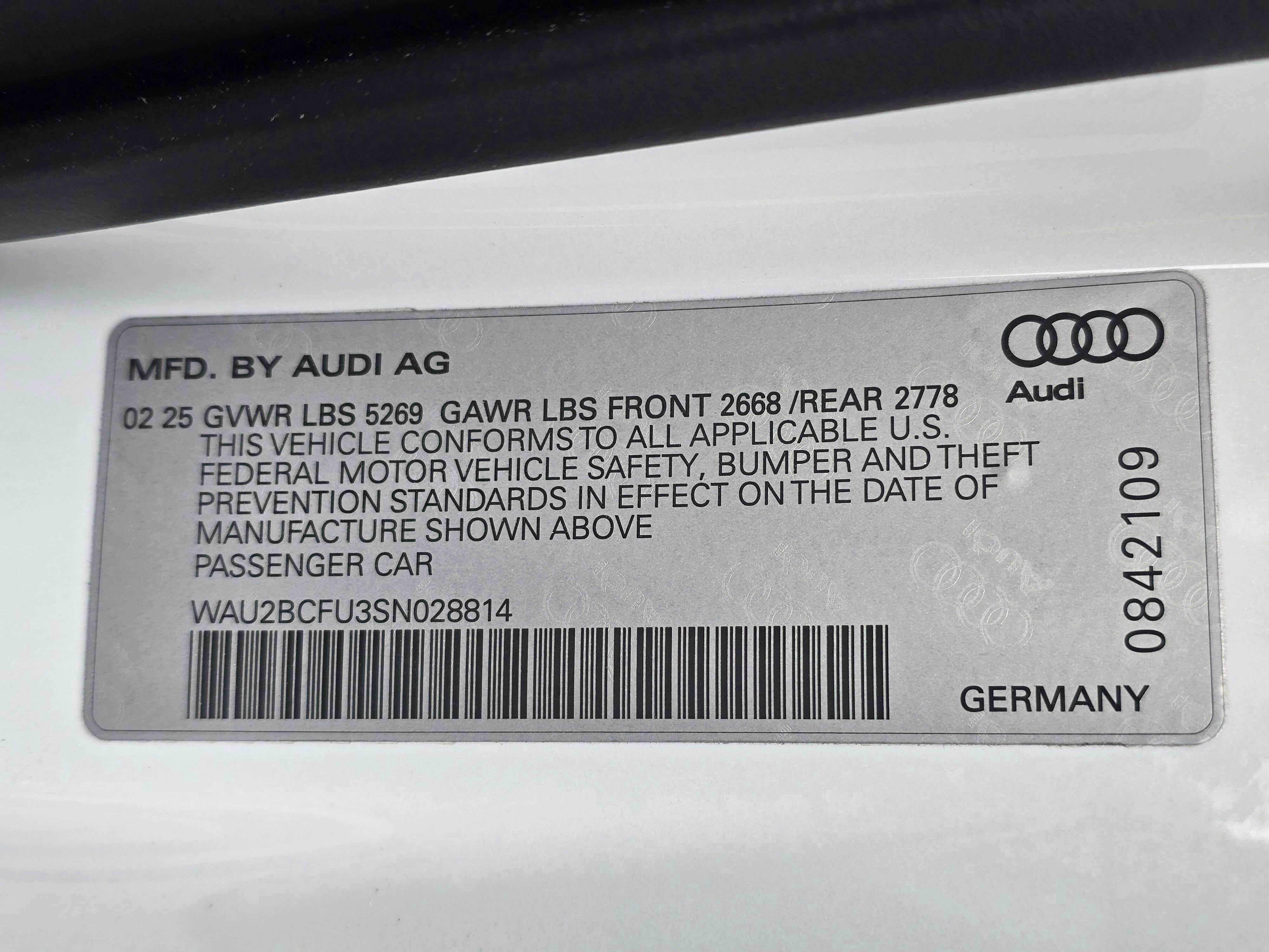 Certified 2025 Audi A5 2.0T Premium Plus w/ Premium Plus AWD/4WD image 61