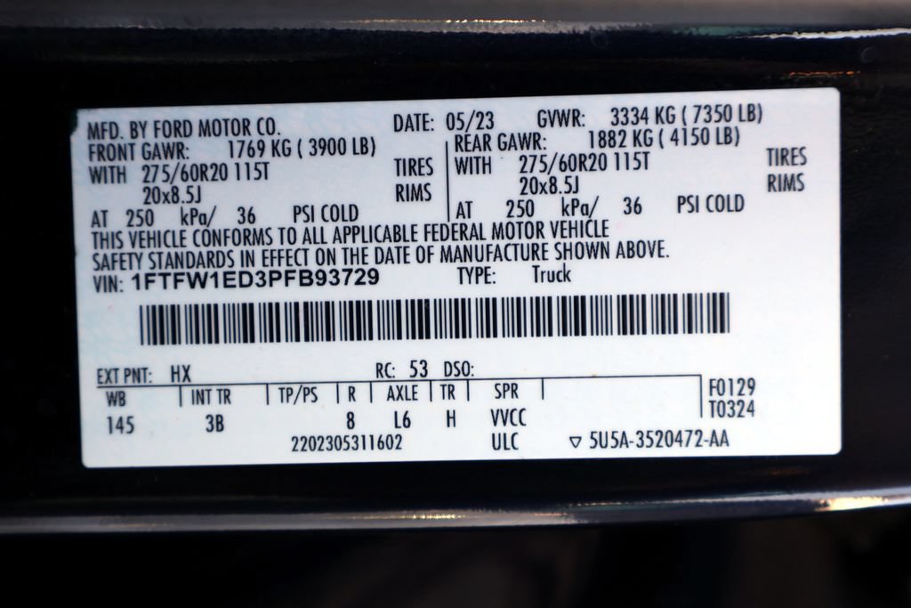 Certified 2023 Ford F150 Platinum w/ Equipment Group 701A High AWD/4WD image 45