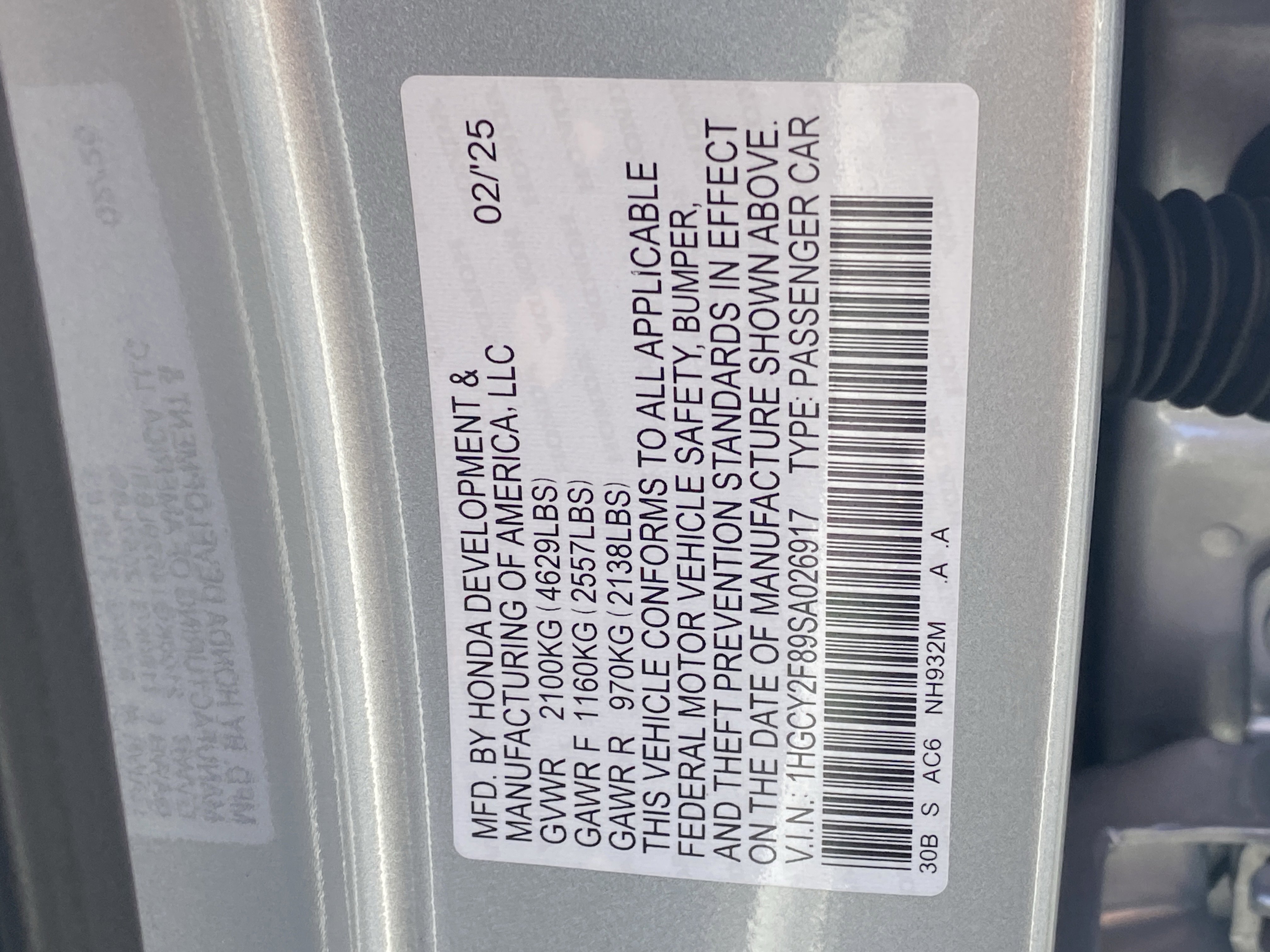 Certified 2025 Honda Accord Touring image 29