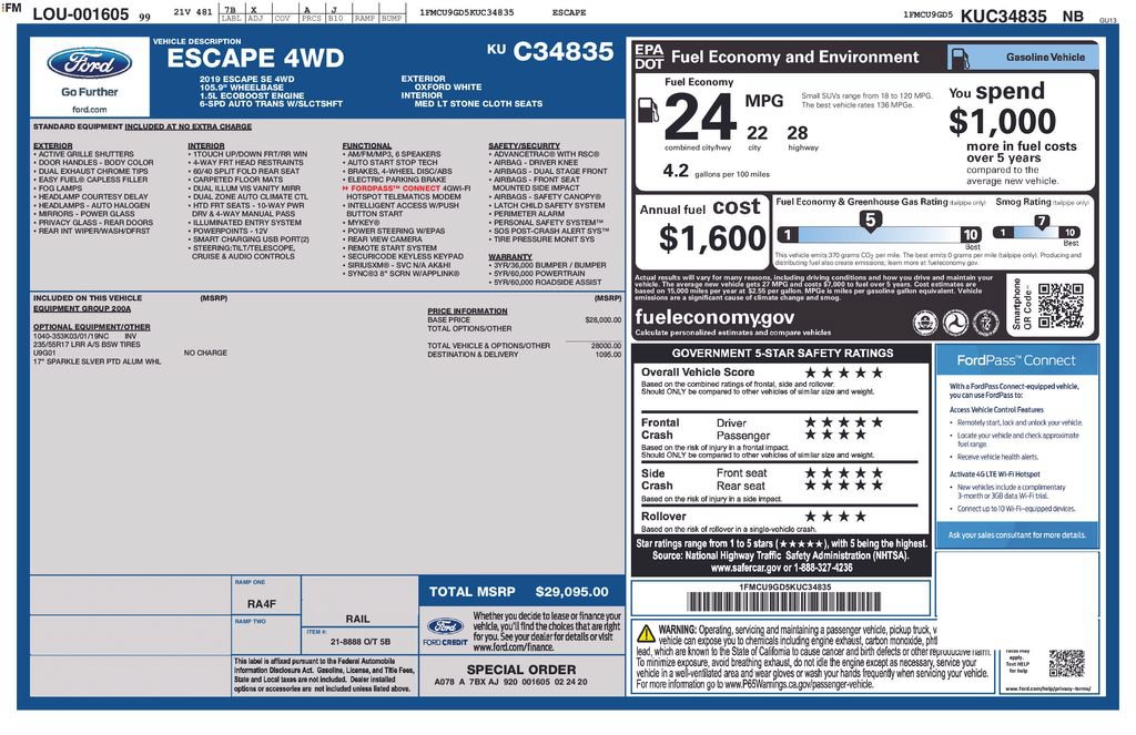 Used 2019 Ford Escape SE AWD/4WD image 11