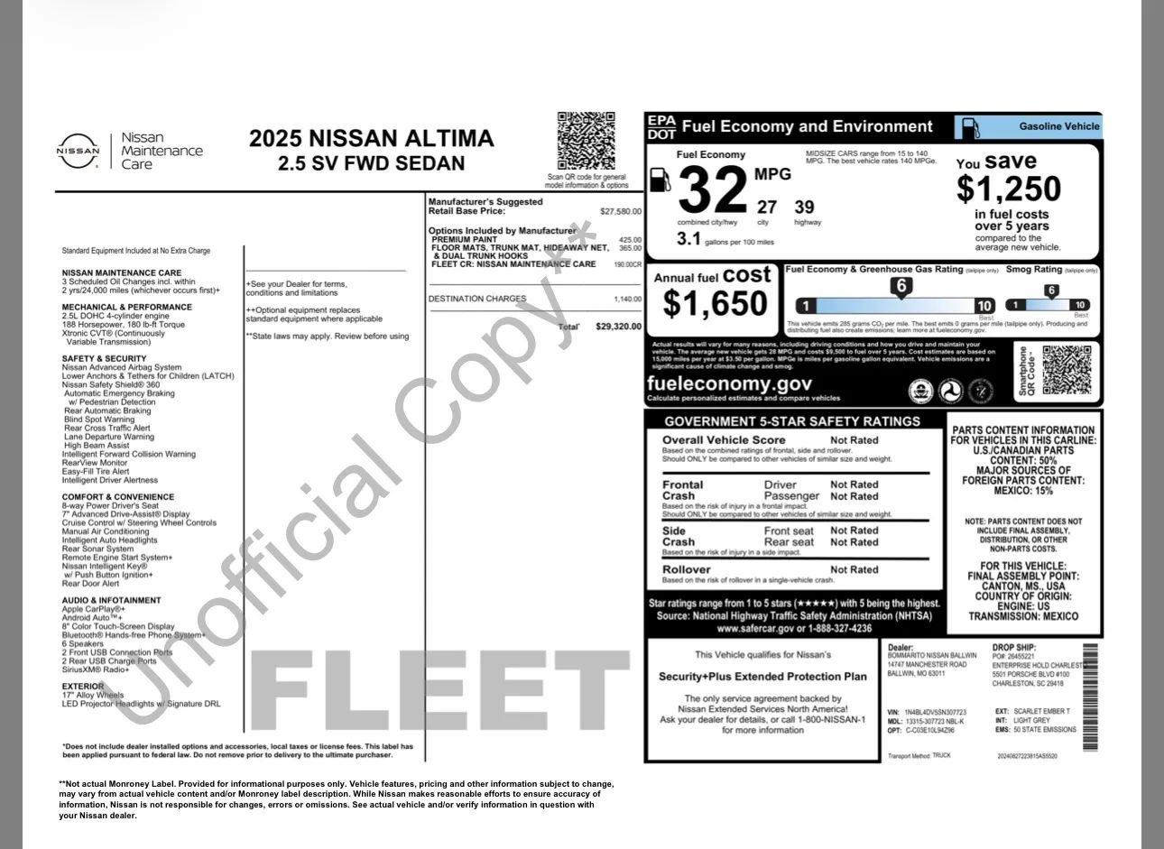 Used 2025 Nissan Altima 2.5 SV FWD image 23