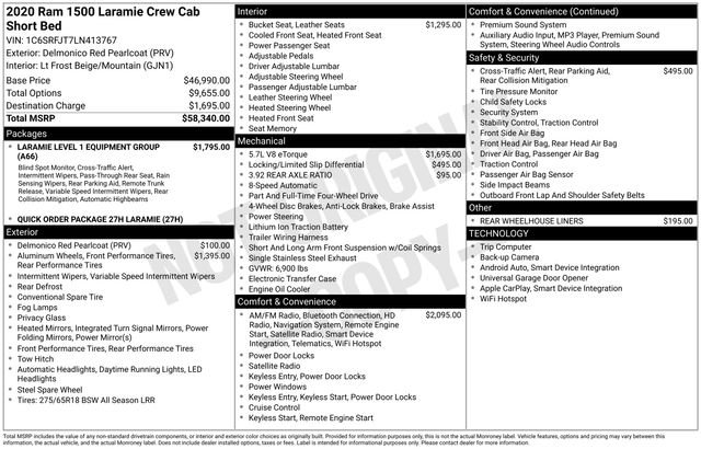 Used 2020 RAM 1500 Laramie image 7