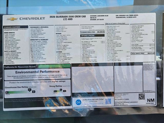 New 2026 Chevrolet Silverado 2500 LTZ w/ LTZ Plus Package image 16