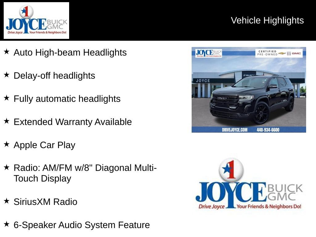 Certified 2022 GMC Acadia SLE w/ Driver Convenience Package image 24