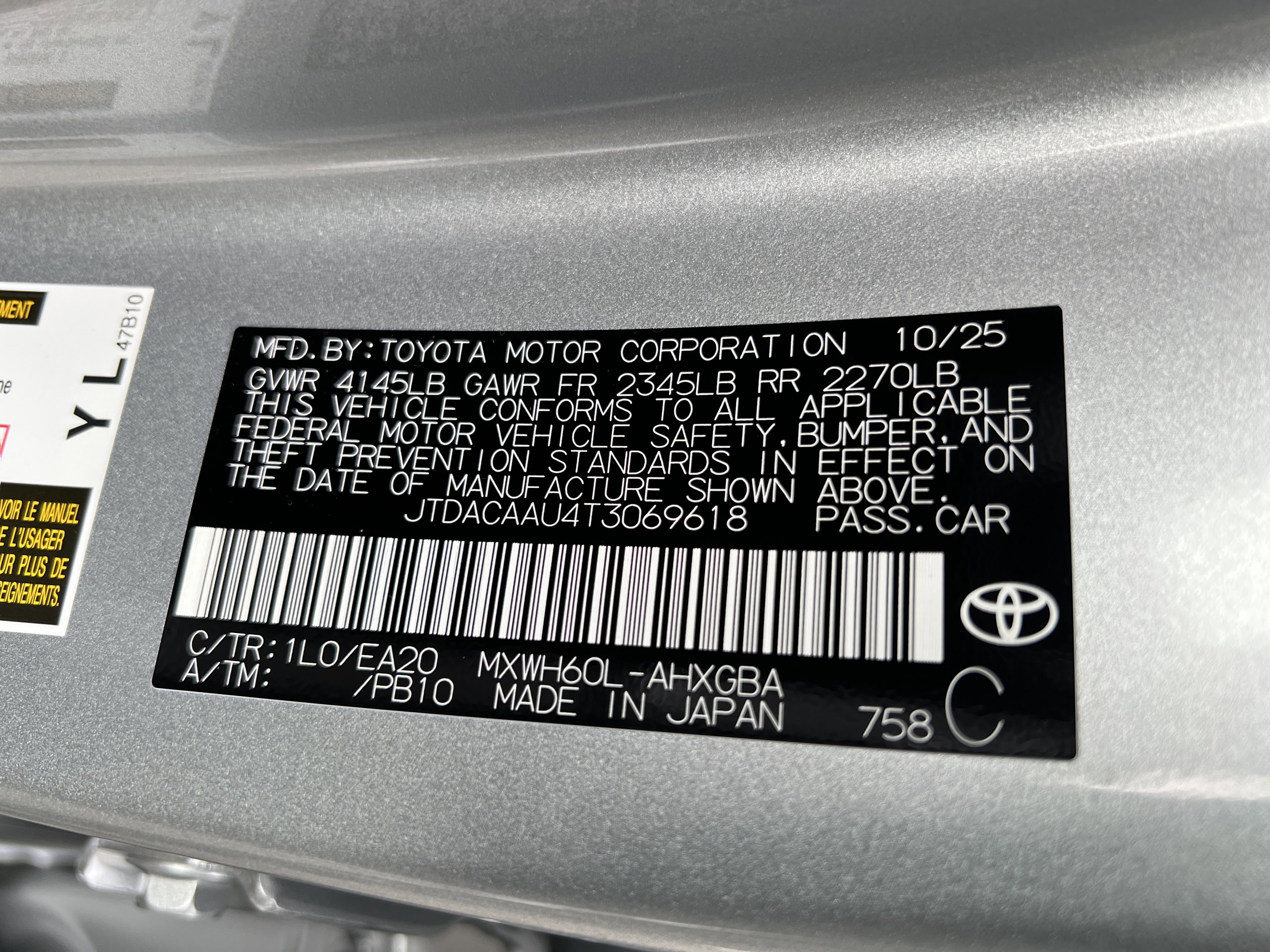New 2026 Toyota Prius XLE image 8