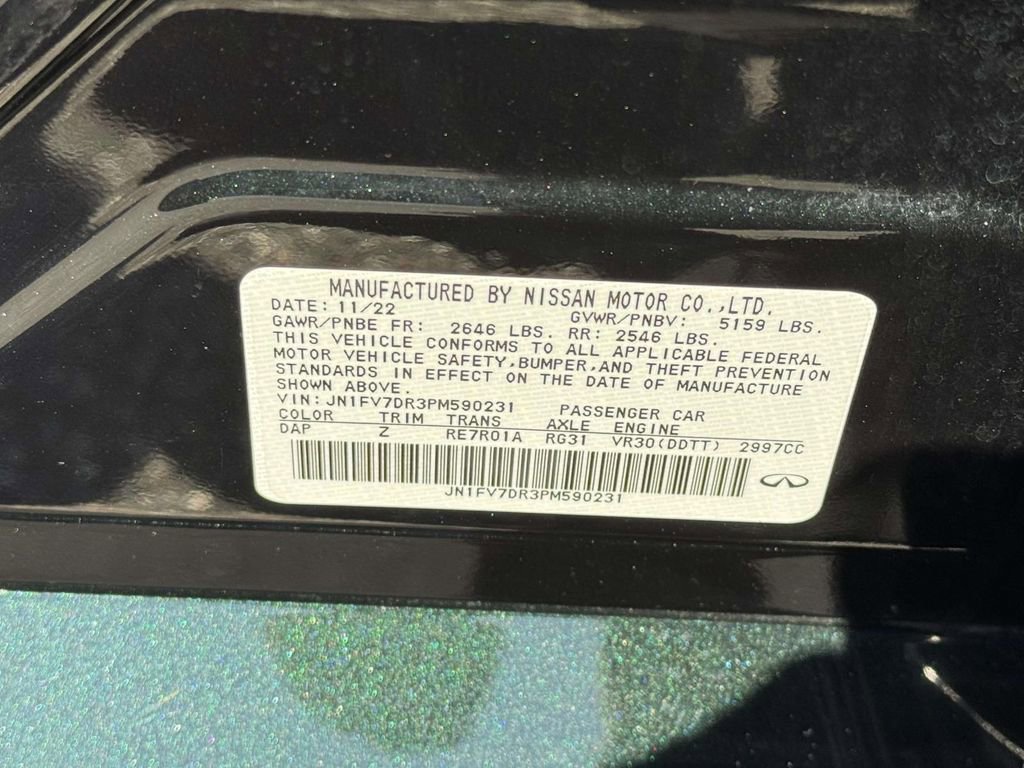 Used 2023 INFINITI Q50 Red Sport 400 w/ Black Opal Edition image 17