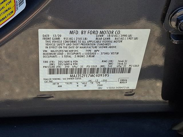 Used 2021 Ford EcoSport S FWD image 28