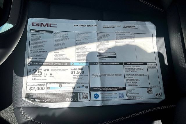 Used 2026 GMC Terrain Denali AWD/4WD image 16